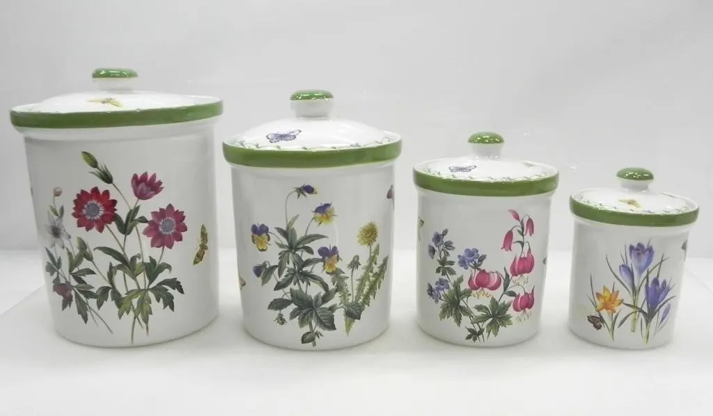 STUDIO NOVA "GARDEN BLOOM" CERAMIC CANISTERS