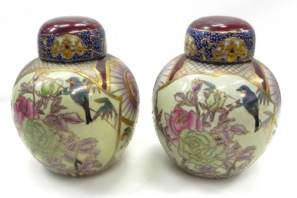 MID CENTURY JAPANESE GINGER JAR SET