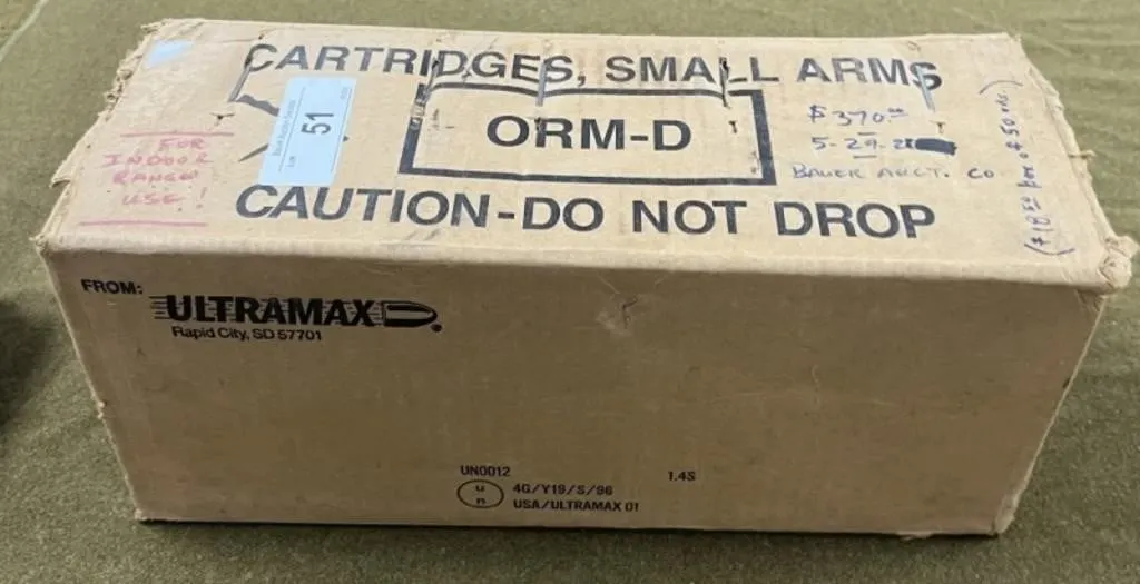 1000 rnds Ultramax 9mm Ammo