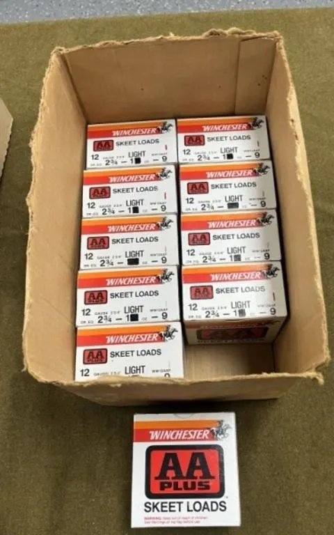 250 rnds Winchester AA 12 ga Shotshells