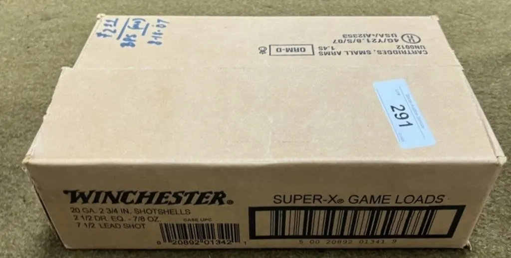 250 rnds Winchester 20 ga Shotshells
