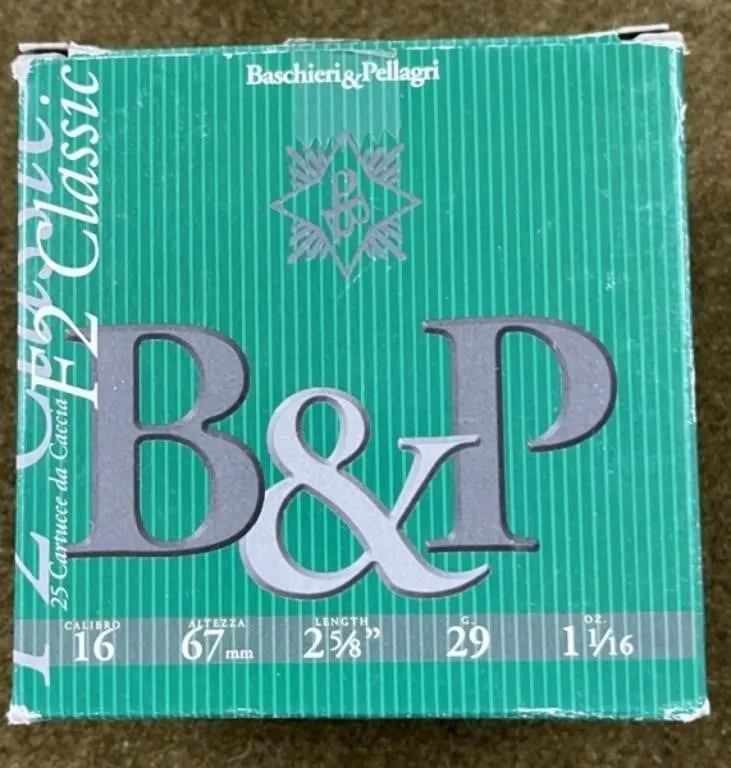 25 rnds B&P 16 ga 2 5/8" Shotshells