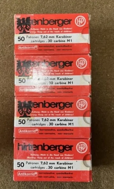 200 rnds Hirtenberger .30 Carbine Ammo