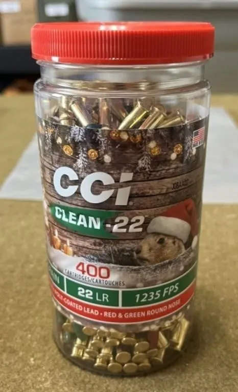 400 rnds CCI Clean .22 LR Ammo