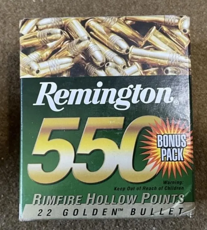 550 rnds Remington GB .22 LR Ammo