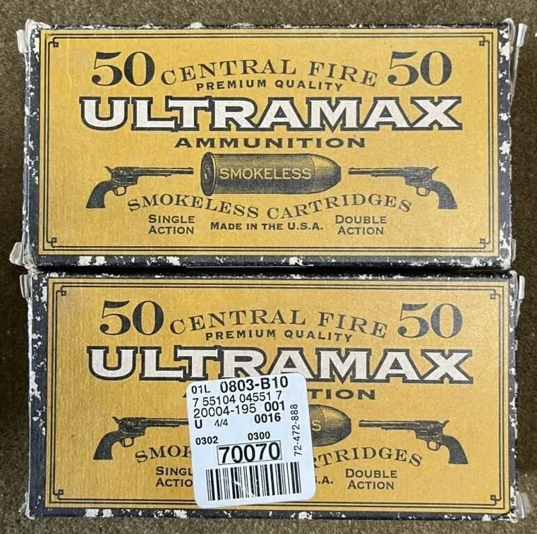 100 rnds UltraMax .45 Colt Ammo
