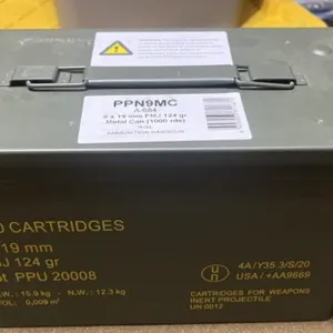 1000 rnds 9mm Ammo in Steel Can