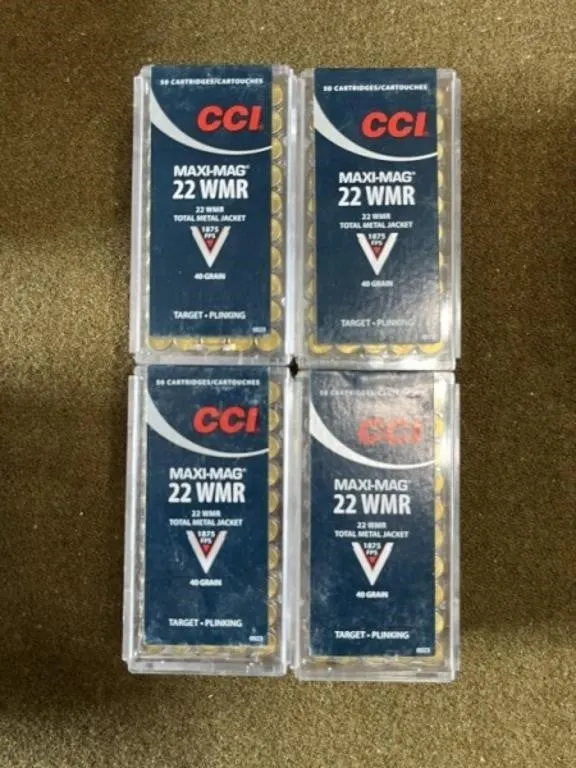 200 rnds CCI Maxi Mag .22 Mag Ammo