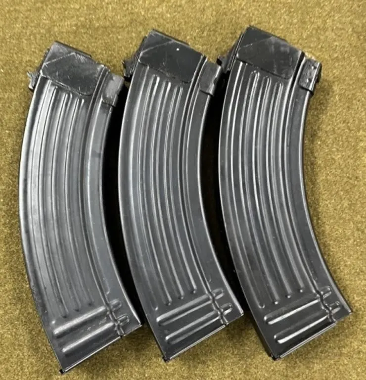 3 - Steel AK-47 30 rnd Magazines