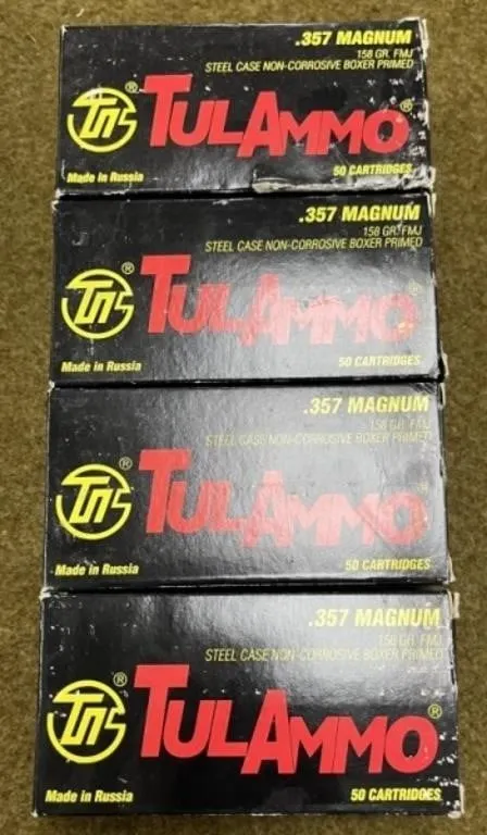 199 rnds TulAmmo .357 Mag Ammo