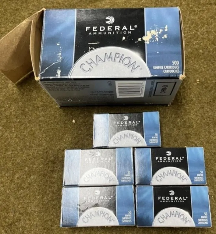 250 rnds Federal .22 LR Ammo