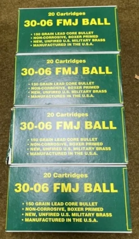80 rnds .30-06 Ammo