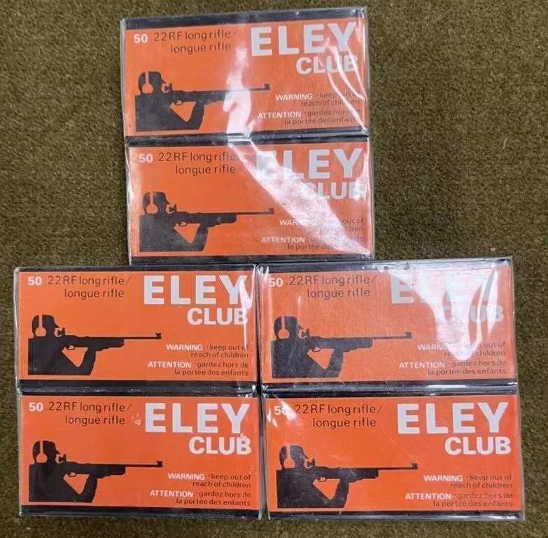 300 rnds Eley Club .22 LR Ammo