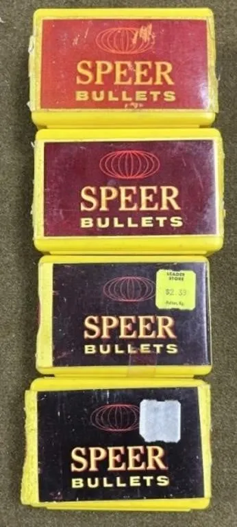 4 - Boxes Speer .30 Caliber Bullets