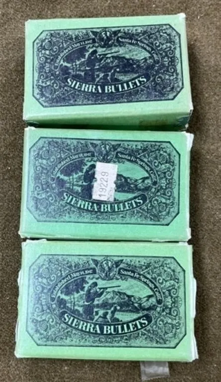 3 - Boxes Sierra .25 Caliber Bullets