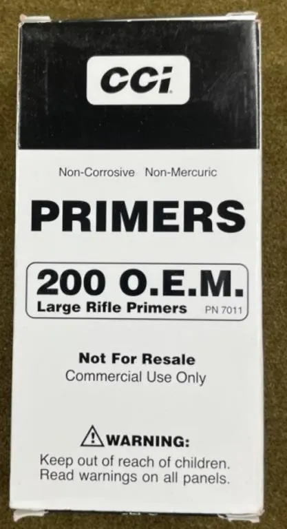 900 CCI Large Rifle Primers