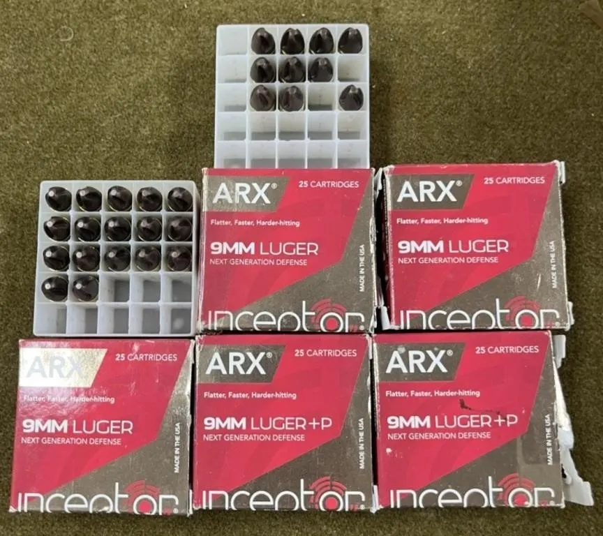 102 rnds ARX 9mm Defense Ammo