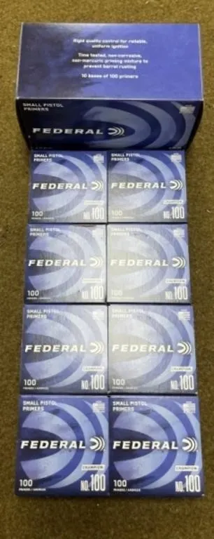 800ct Federal Small Pistol Primers
