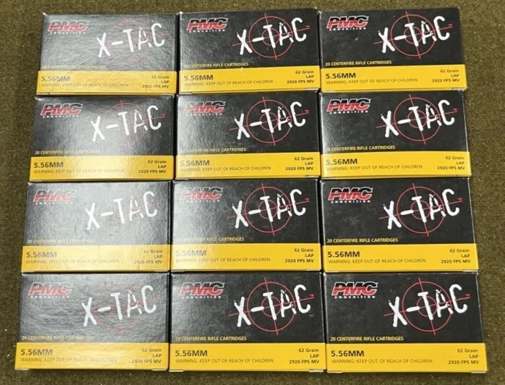 240 rnds PMC X-Tac 5.56mm Ammo
