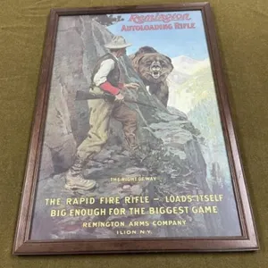 Remington Framed Gun Print