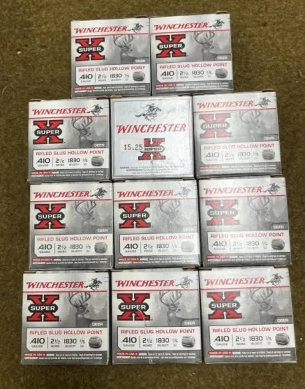 55 rnds Winchester .410ga 2.5" Slugs