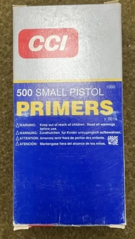 1000 CCI Small Pistol Primers