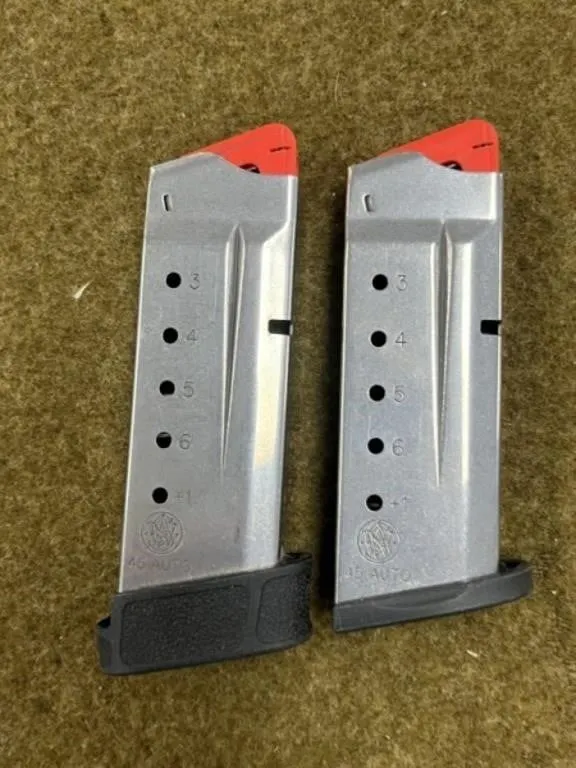 2 - Smith & Wesson .45 Auto 6 rnd Mags