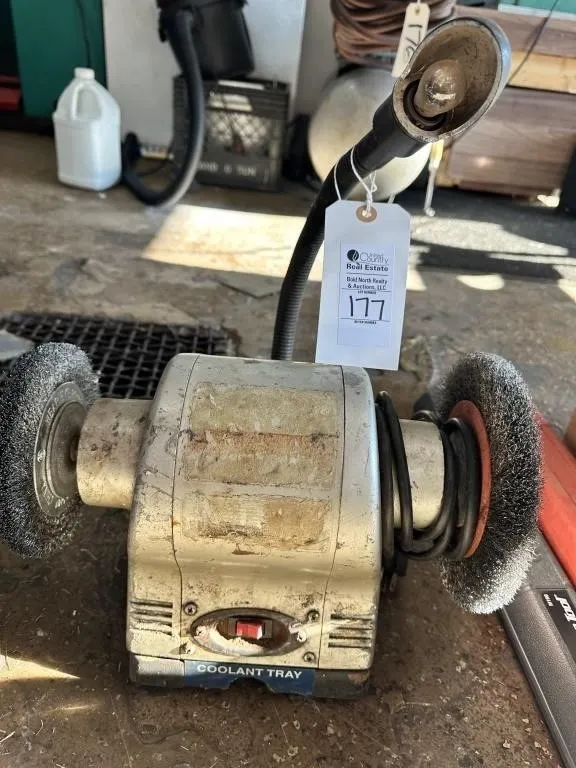 DUAL ARBOR BENCH GRINDER