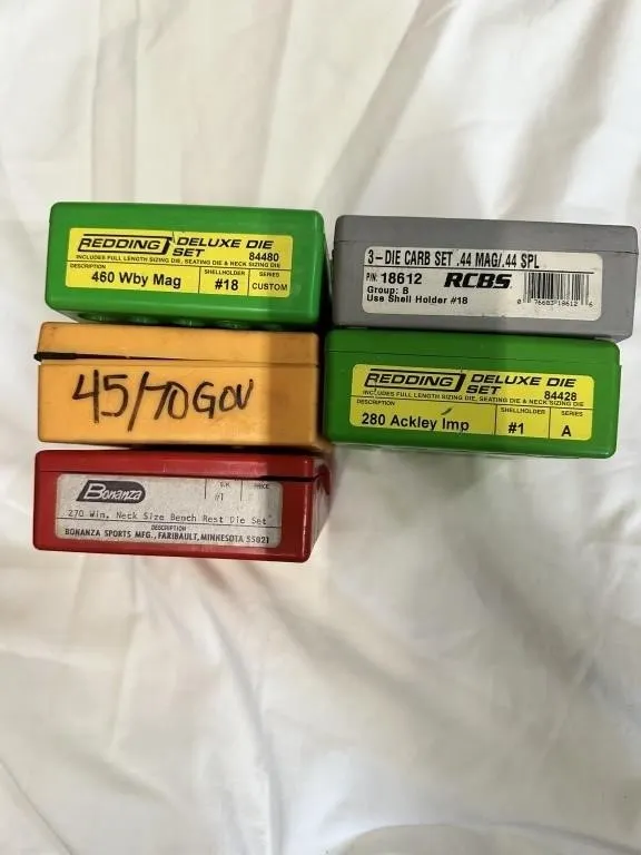 REDDING, RCBS, LYMAN & BONANZA RELOADING DIES