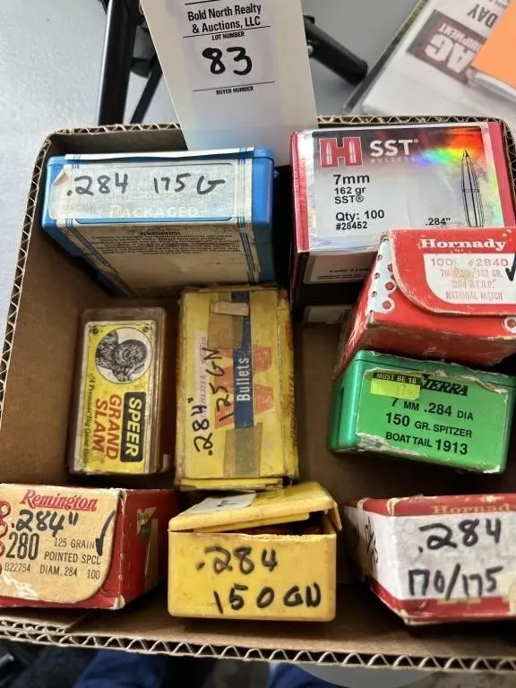 9 BOXES 7MM PROJECTILES