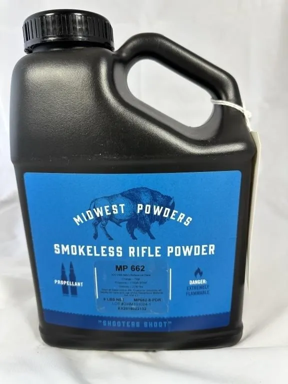 MIDWEST POWDERS SMOKELESS RIFLE POWDER MP662 8 LB