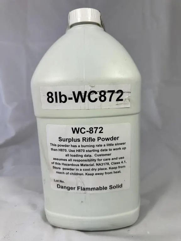 SUPRLUS RIFLE POWDER WC-872 -50 BMG
