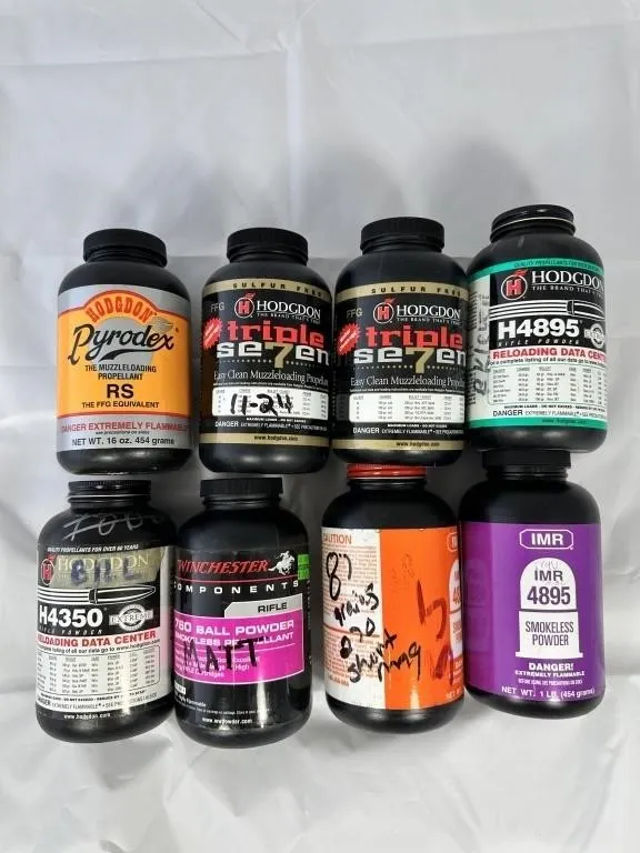 8- 1 LB POWDER CONT VARIOUS