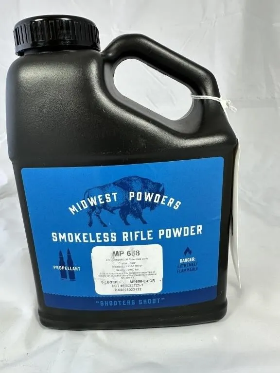 MIDWEST POWDERS SMOKELESS RIFLE POWDER MP658 8 LB