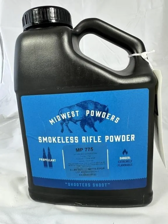 MIDWEST POWDERS SMOKELESS RIFLE POWDER MP775 8 LB