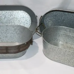 Better Homes & Gardens Galvanized Tubs, 20" Long