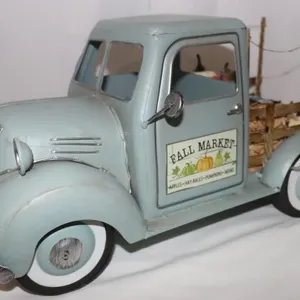Metal Fall Market Truck Lighted 17" long