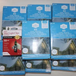 Holiday Time LED Icicle Lights & Light Clips