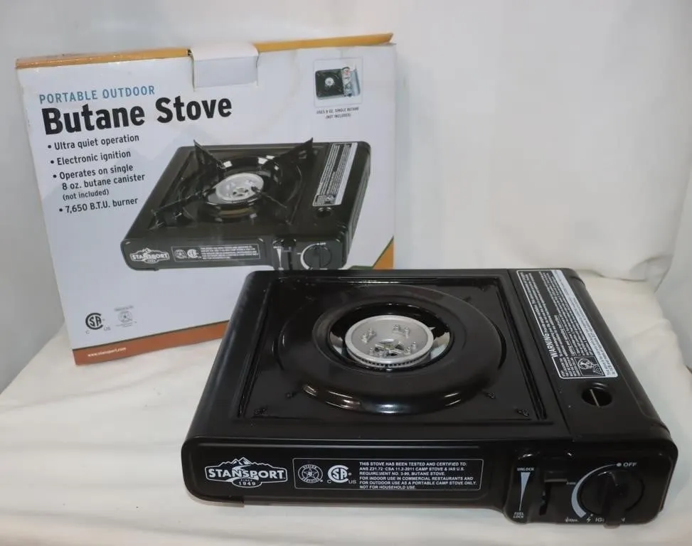Stansport Portable Outdoor Butane Stove Mo. 186;