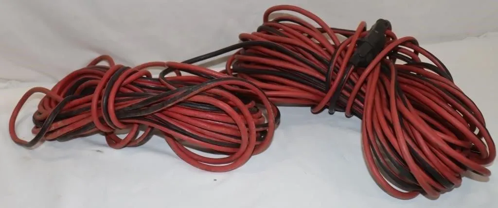 2 Heavy-Duty Extension Cords Approx 48' & 96'
