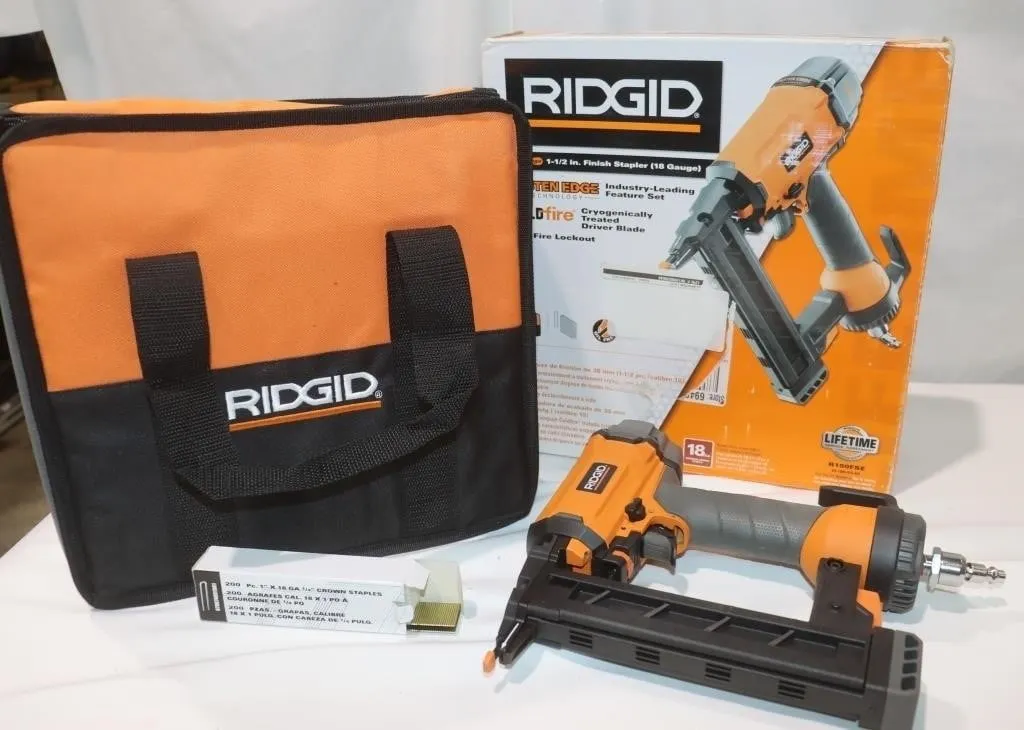 Ridgid R150FSE, 18 Gauge Pneumatic Finish Stapler