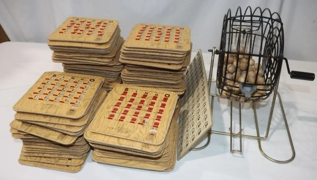 Auto-Magic Bingo Set w/ Cage & Cards