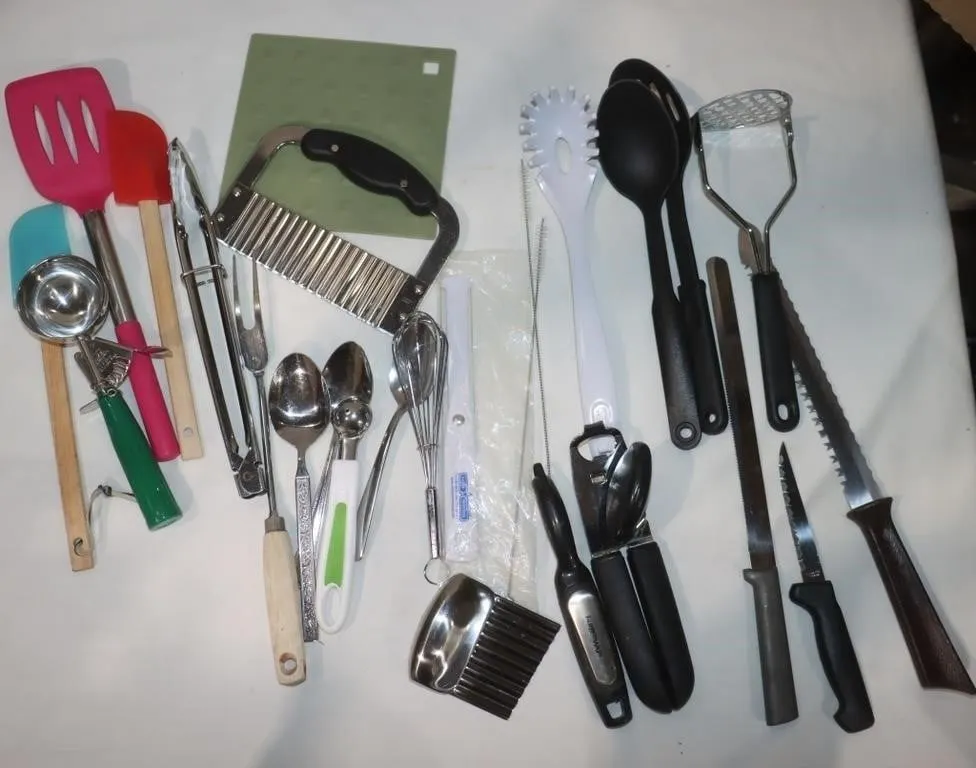 Kitchen Utensils And Knives: