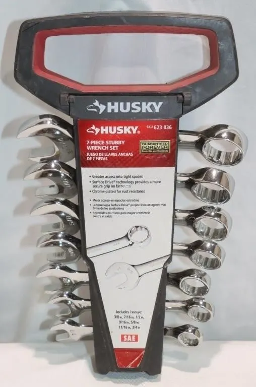 Husky Stubby Wrench Set SAE