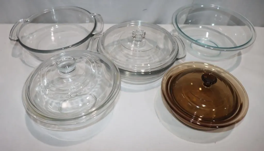 Anchor Ovenware & Corning Vision Glassware;