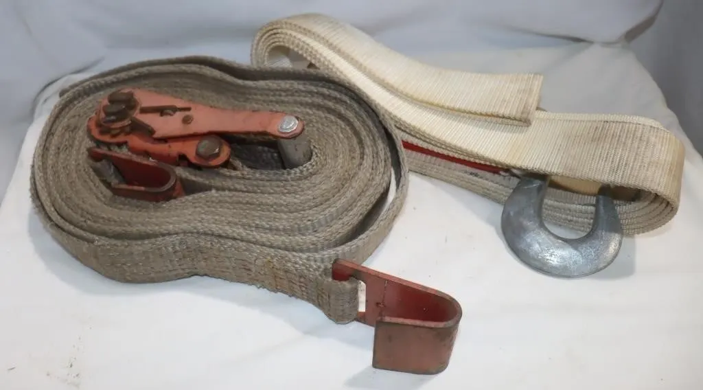 2 Heavy-Duty Ratchet Tie-Down Straps