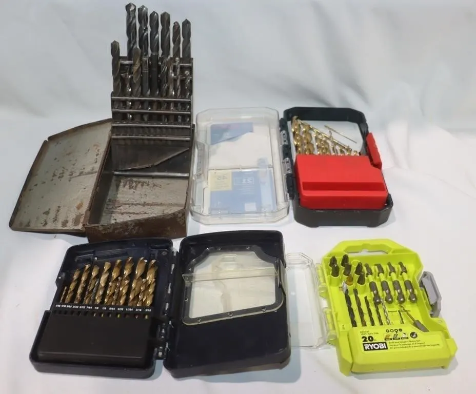 Drill Bits: Bosch, Ryobi, Mastercraft and