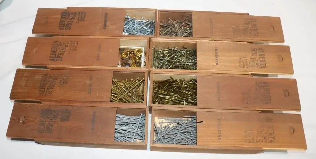 Alberta Springs Wooden Boxes w/ Hardware
