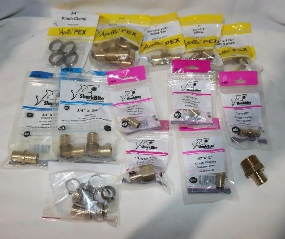 Apollo And SharkBite PEX Plumbing Fittings: