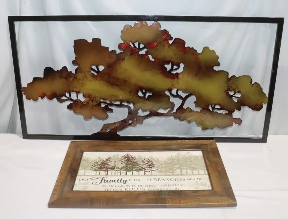 Metal Tree Wall Art 39.5"x19.5" &